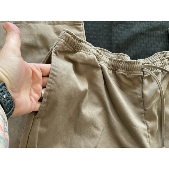 Appleseed's Women's Slacks Khaki, Elastic Tie Waistband, Straight Leg Size 16 - Picture 6 of 10